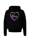 Mom Heart Design - Gradient Colors Dark Hoodie Sweatshirt by TooLoud