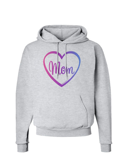 Mom Heart Design - Gradient Colors Hoodie Sweatshirt by TooLoud-Hoodie-TooLoud-AshGray-Small-Davson Sales