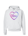 Mom Heart Design - Gradient Colors Hoodie Sweatshirt by TooLoud-Hoodie-TooLoud-White-Small-Davson Sales