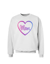 Mom Heart Design - Gradient Colors Sweatshirt by TooLoud-Sweatshirts-TooLoud-White-Small-Davson Sales