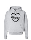 Mom Heart Design Hoodie Sweatshirt by TooLoud-Hoodie-TooLoud-AshGray-Small-Davson Sales