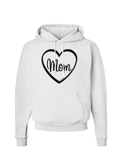 Mom Heart Design Hoodie Sweatshirt by TooLoud-Hoodie-TooLoud-White-Small-Davson Sales