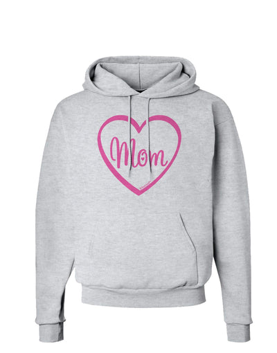 Mom Heart Design - Pink Hoodie Sweatshirt by TooLoud-Hoodie-TooLoud-AshGray-Small-Davson Sales