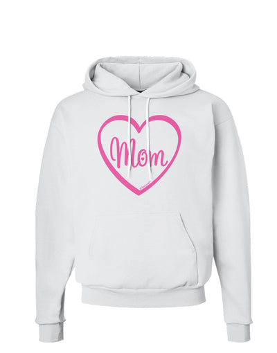 Mom Heart Design - Pink Hoodie Sweatshirt by TooLoud-Hoodie-TooLoud-White-Small-Davson Sales