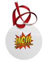 Mom Master Of Multi-tasking Circular Metal Ornament-Ornament-TooLoud-White-Davson Sales