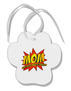 Mom Master Of Multi-tasking Paw Print Shaped Ornament-Ornament-TooLoud-White-Davson Sales