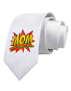 Mom Master Of Multi-tasking Printed White Necktie