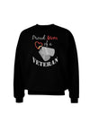 Mom of Veteran Adult Dark Sweatshirt-Sweatshirts-TooLoud-Black-Small-Davson Sales