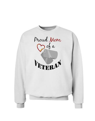 Mom of Veteran Sweatshirt-Sweatshirts-TooLoud-White-Small-Davson Sales