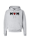 Mom Pixel Heart Hoodie Sweatshirt-Hoodie-TooLoud-AshGray-Small-Davson Sales