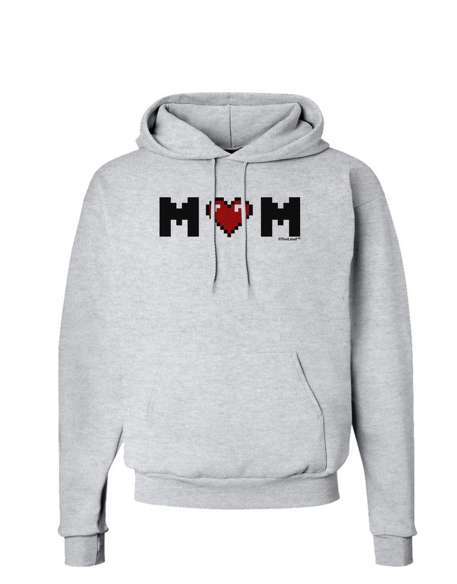 Mom Pixel Heart Hoodie Sweatshirt-Hoodie-TooLoud-White-Small-Davson Sales