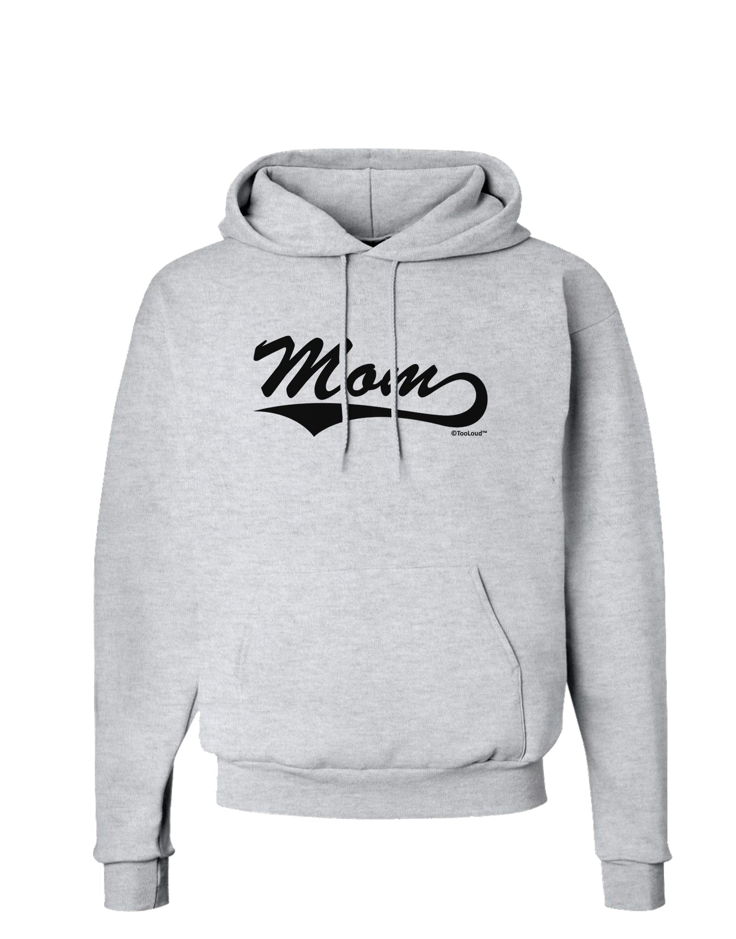 Mom - Sports Tail Script Hoodie Sweatshirt by TooLoud-Hoodie-TooLoud-AshGray-Small-Davson Sales