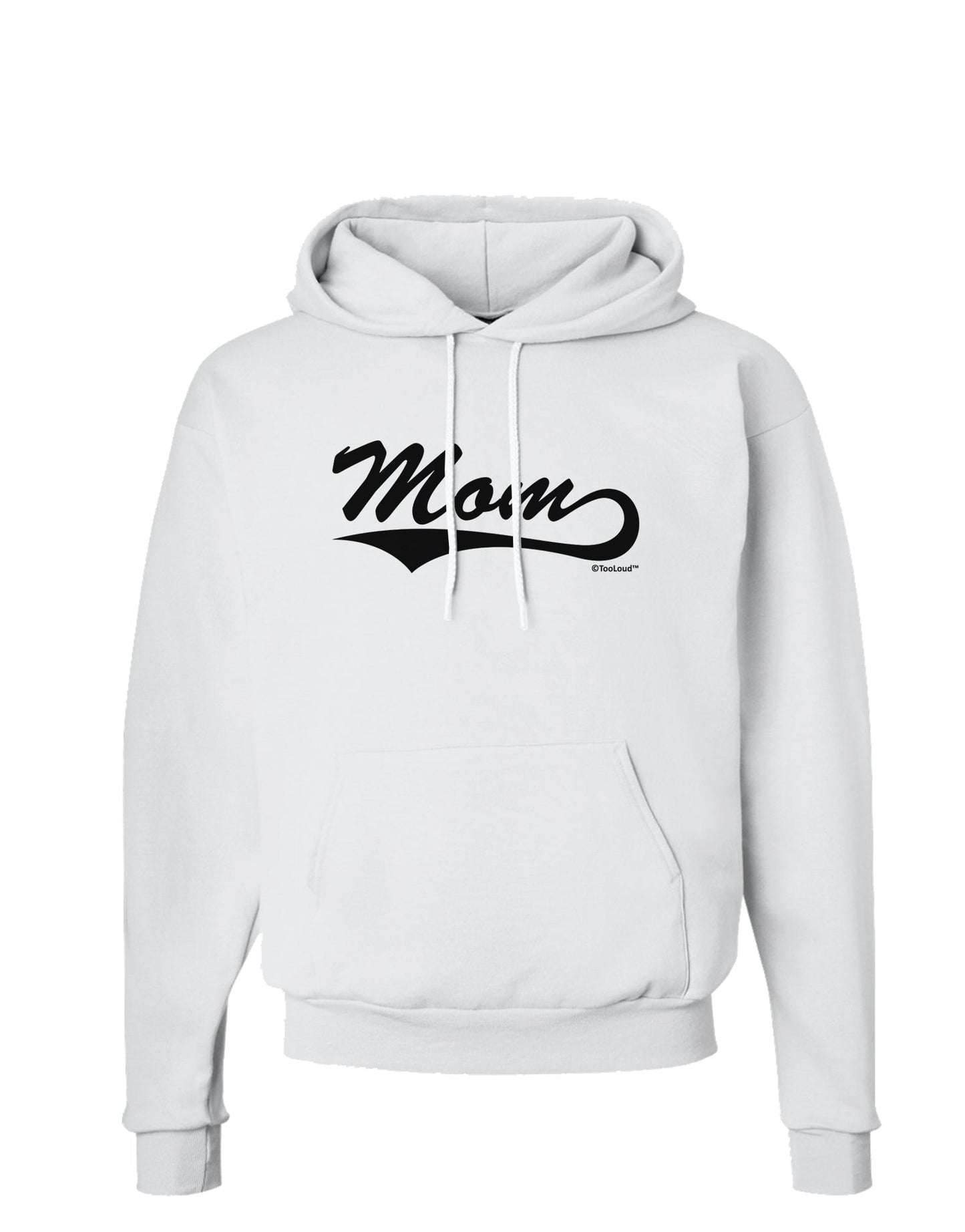 Mom - Sports Tail Script Hoodie Sweatshirt by TooLoud-Hoodie-TooLoud-White-Small-Davson Sales