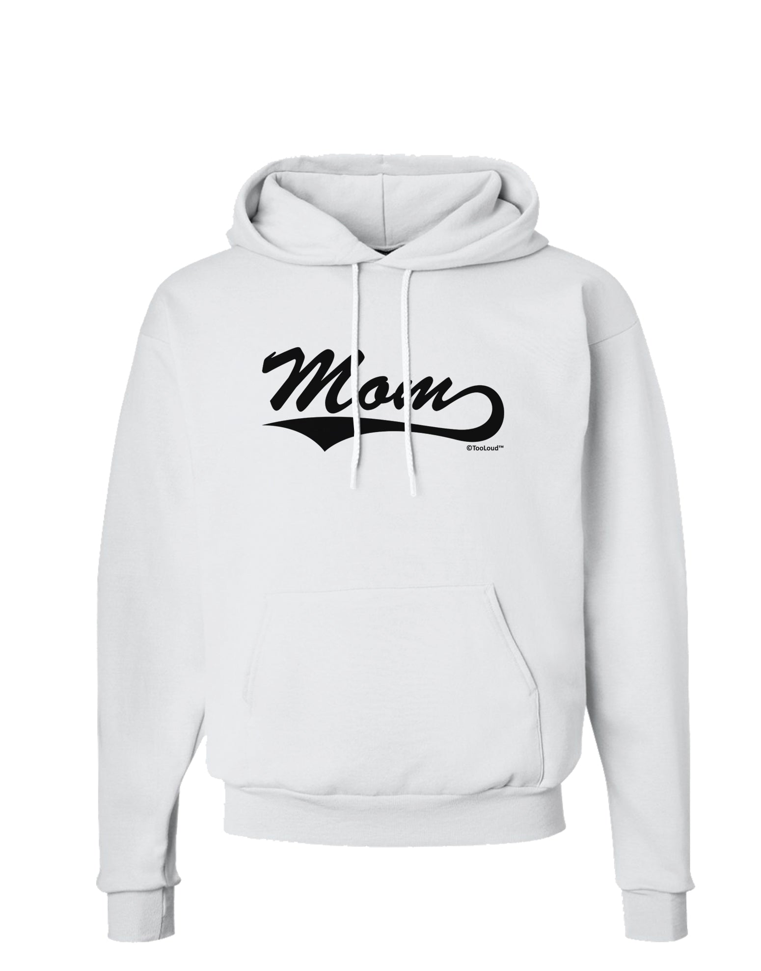 Mom - Sports Tail Script Hoodie Sweatshirt by TooLoud-Hoodie-TooLoud-White-Small-Davson Sales