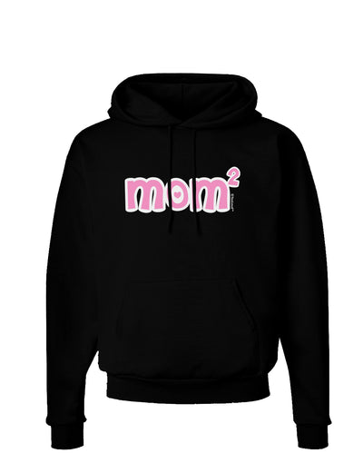 Mom Squared - Cute Mom of Two Design Dark Hoodie Sweatshirt by TooLoud-Hoodie-TooLoud-Black-Small-Davson Sales