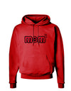 Mom to the Fourth Power - Cute Mom of 4 Design Hoodie Sweatshirt by TooLoud-Hoodie-TooLoud-Red-Small-Davson Sales