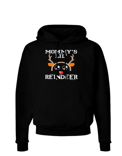 Mommy's Lil Reindeer Boy Dark Hoodie Sweatshirt-Hoodie-TooLoud-Black-Small-Davson Sales