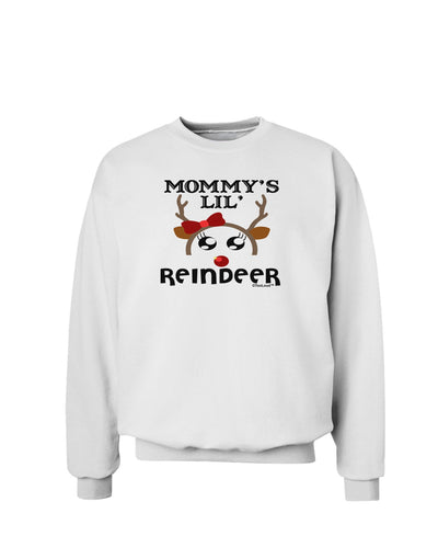 Mommy's Lil Reindeer Girl Sweatshirt-Sweatshirts-TooLoud-White-Small-Davson Sales