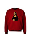 Mona Cutout Adult Dark Sweatshirt-Sweatshirts-TooLoud-Deep-Red-Small-Davson Sales