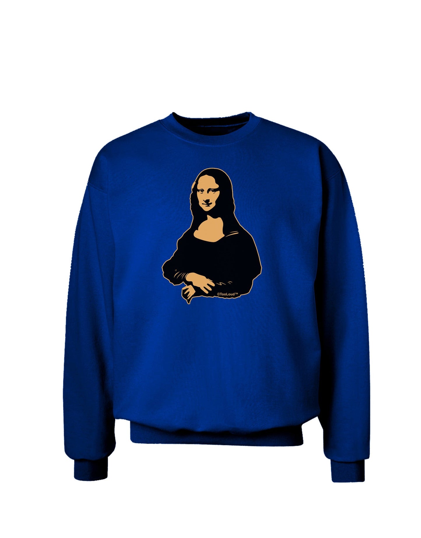 Mona Cutout Adult Dark Sweatshirt-Sweatshirts-TooLoud-Deep-Royal-Blue-Small-Davson Sales