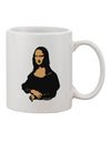 Mona Cutout Printed 11 oz Coffee Mug - Expertly Crafted Drinkware-11 OZ Coffee Mug-TooLoud-White-Davson Sales