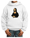 Mona Cutout Youth Hoodie Pullover Sweatshirt-Youth Hoodie-TooLoud-White-XS-Davson Sales