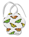 Monarch Butterflies AOP Paw Print Shaped Ornament All Over Print-Ornament-TooLoud-White-Davson Sales