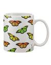 Monarch Butterflies AOP Printed 11 oz Coffee Mug - Expertly Crafted Drinkware-11 OZ Coffee Mug-TooLoud-White-Davson Sales