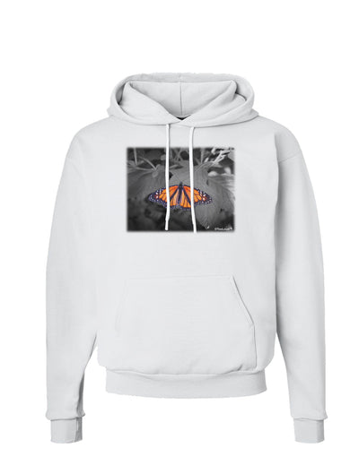 Monarch Butterfly Photo Hoodie Sweatshirt-Hoodie-TooLoud-White-Small-Davson Sales