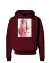 Monkey in Tree Watercolor Dark Hoodie Sweatshirt-Hoodie-TooLoud-Maroon-Small-Davson Sales