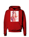 Monkey in Tree Watercolor Dark Hoodie Sweatshirt-Hoodie-TooLoud-Red-Small-Davson Sales