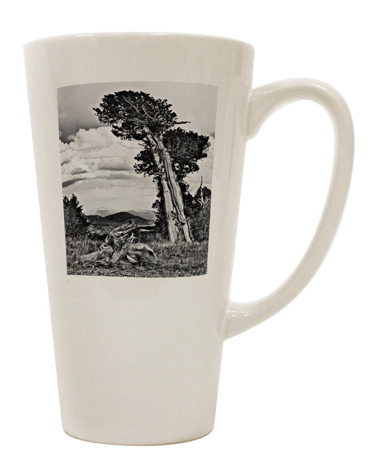 Monochrome Conical Latte Coffee Mug - Perfect for Embracing Colorado's Breathtaking Landscapes - TooLoud-Conical Latte Mug-TooLoud-White-Davson Sales