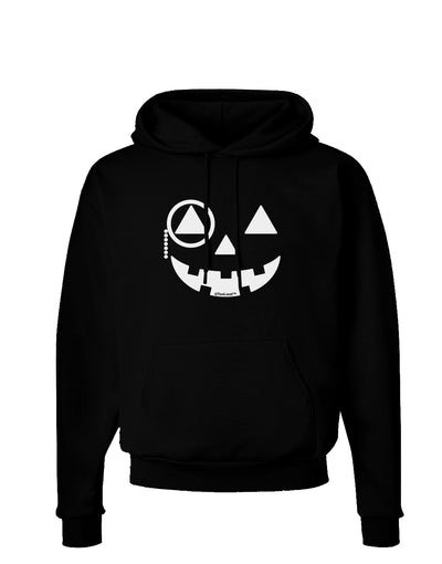 Monocle Jack-o-Lantern B-W Dark Hoodie Sweatshirt-Hoodie-TooLoud-Black-Small-Davson Sales