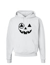 Monocle Jack-o-Lantern B-W Hoodie Sweatshirt-Hoodie-TooLoud-White-Small-Davson Sales