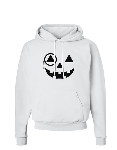 Monocle Jack-o-Lantern B-W Hoodie Sweatshirt-Hoodie-TooLoud-White-Small-Davson Sales