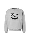 Monocle Jack-o-Lantern B-W Sweatshirt-Sweatshirts-TooLoud-AshGray-Small-Davson Sales