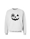 Monocle Jack-o-Lantern B-W Sweatshirt-Sweatshirts-TooLoud-White-Small-Davson Sales