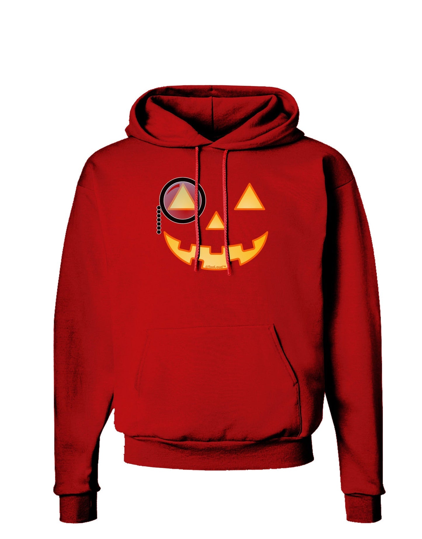 Monocle Jack-o-Lantern Color Dark Hoodie Sweatshirt-Hoodie-TooLoud-Red-Small-Davson Sales