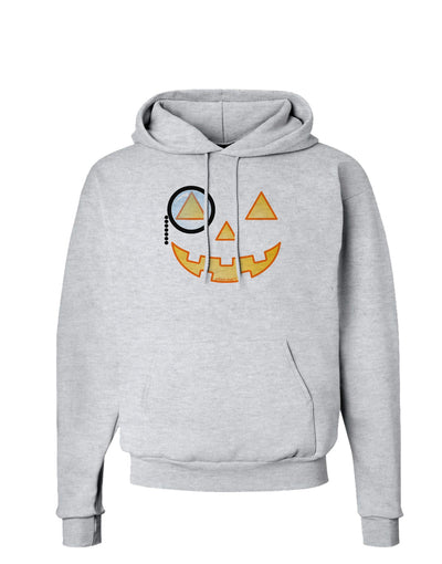 Monocle Jack-o-Lantern Color Hoodie Sweatshirt-Hoodie-TooLoud-AshGray-Small-Davson Sales