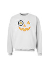 Monocle Jack-o-Lantern Color Sweatshirt-Sweatshirts-TooLoud-White-Small-Davson Sales