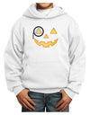 Monocle Jack-o-Lantern Color Youth Hoodie Pullover Sweatshirt-Youth Hoodie-TooLoud-White-XS-Davson Sales