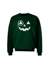 Monocle Jack-o-Lantern Distressed Adult Dark Sweatshirt-Sweatshirts-TooLoud-Deep-Forest-Green-Small-Davson Sales