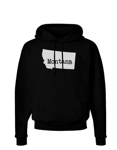 Montana - United States Shape Dark Hoodie Sweatshirt by TooLoud-Hoodie-TooLoud-Black-Small-Davson Sales