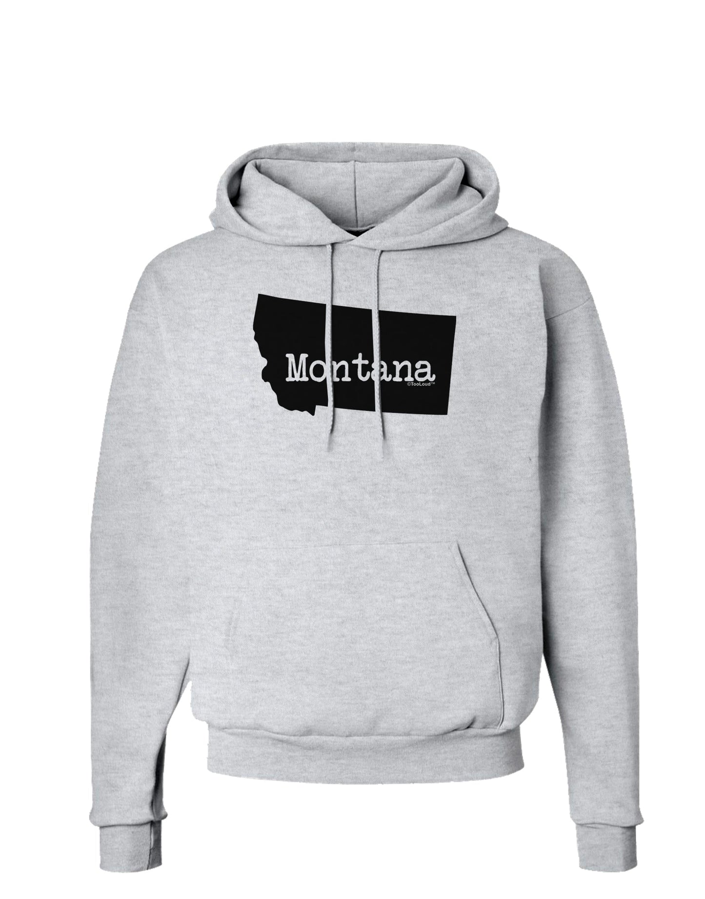 Montana - United States Shape Hoodie Sweatshirt by TooLoud-Hoodie-TooLoud-AshGray-Small-Davson Sales