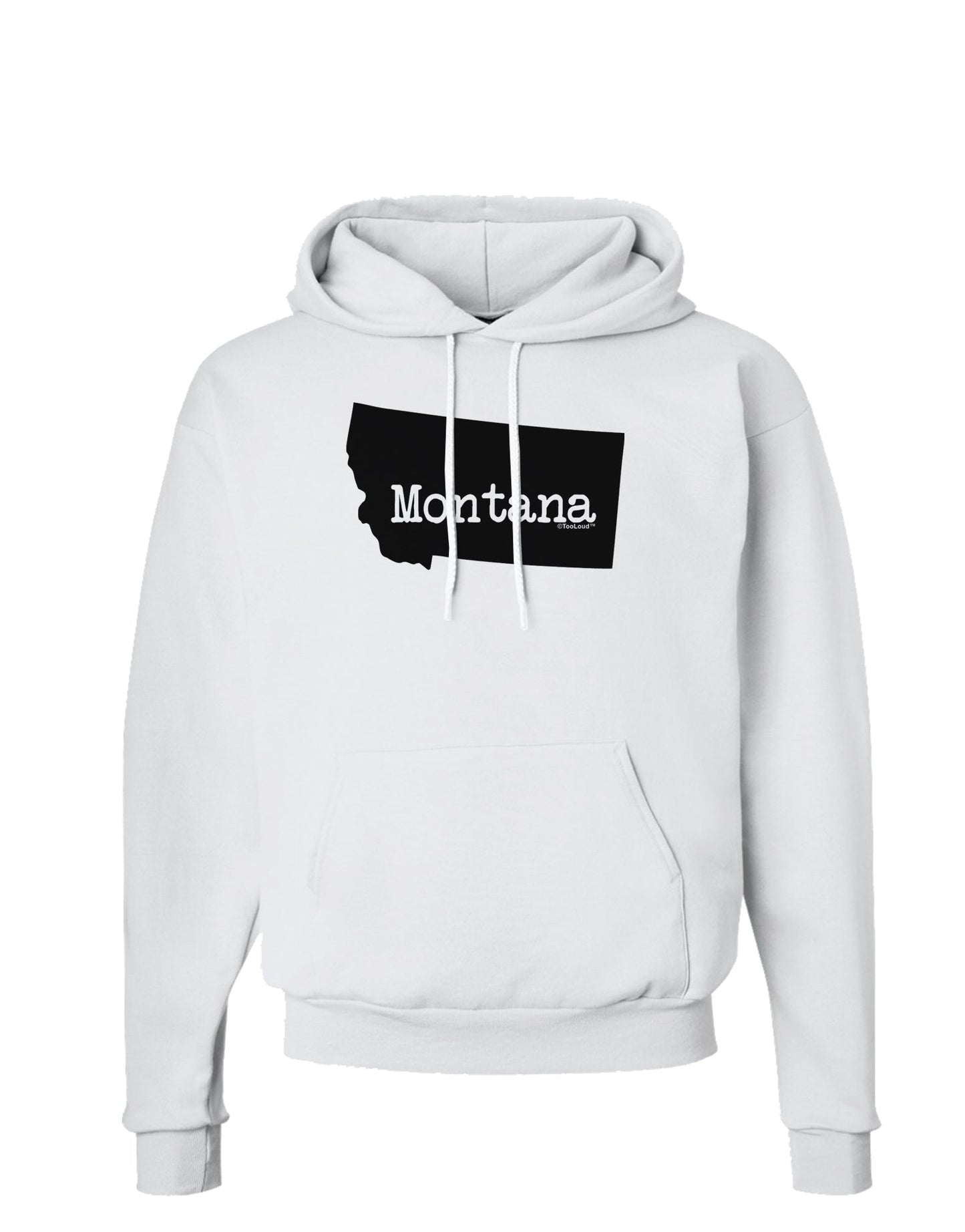 Montana - United States Shape Hoodie Sweatshirt by TooLoud-Hoodie-TooLoud-White-Small-Davson Sales