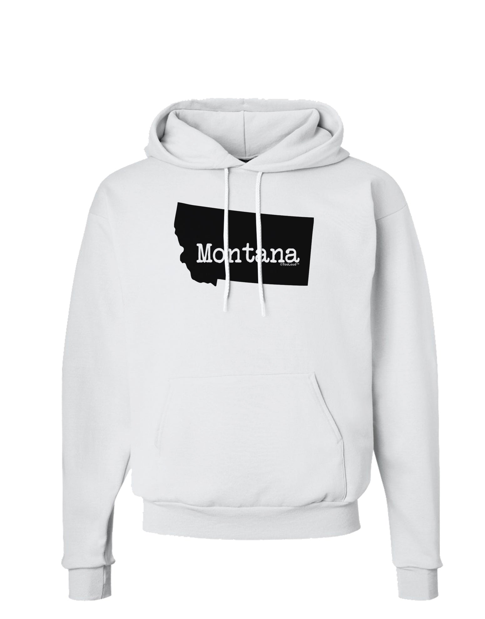 Montana - United States Shape Hoodie Sweatshirt by TooLoud-Hoodie-TooLoud-White-Small-Davson Sales