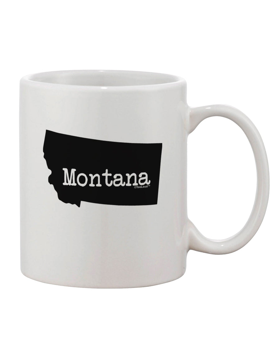 Montana - United States Shape Printed 11 oz Coffee Mug - Expertly Crafted by TooLoud-11 OZ Coffee Mug-TooLoud-White-Davson Sales