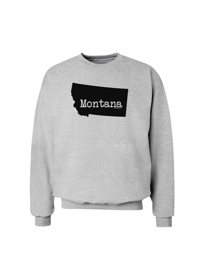 Montana - United States Shape Sweatshirt by TooLoud-Sweatshirts-TooLoud-AshGray-Small-Davson Sales