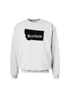 Montana - United States Shape Sweatshirt by TooLoud-Sweatshirts-TooLoud-White-Small-Davson Sales