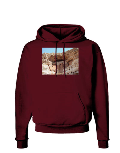 Montezuma Castle Arizona Dark Hoodie Sweatshirt-Hoodie-TooLoud-Maroon-Small-Davson Sales